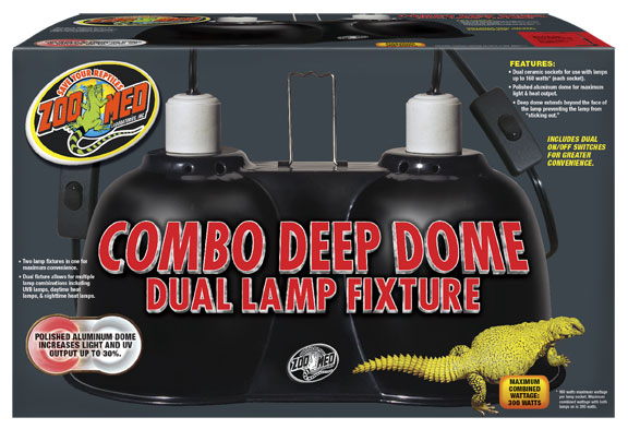 Zoo Med Combo Deep Dome Lamp Fixture