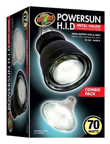 Zoo Med Powersun H.I.D Metal Halide UVB Lamp And Lamp Fixture