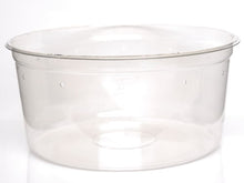 Load image into Gallery viewer, Deli Cup with Lid Vented Super Clear 6.75&quot;, 10-Pack
