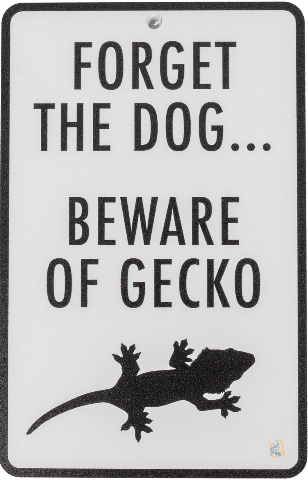 C3 Beware Of Gecko Novelty Sign