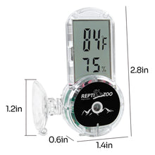 Load image into Gallery viewer, ReptiZoo 4-Sides Mounting Digital Thermo-Hygrometer
