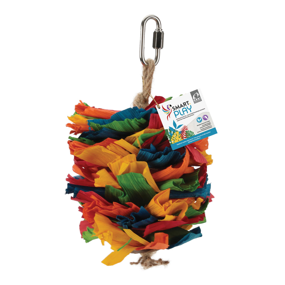 Hari SMART.PLAY Enrichment Parrot Toy, Corn Silk Cascade