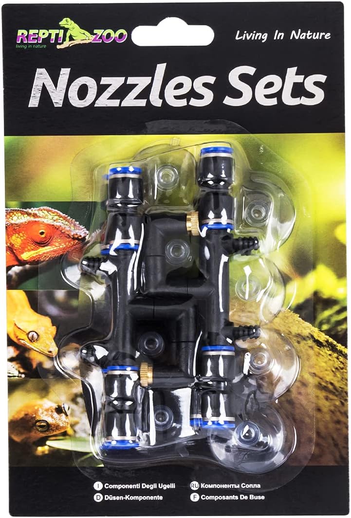 ReptiZoo Nozzle Sets (Metal with Suction Cups) (4 Pieces Per Pack)