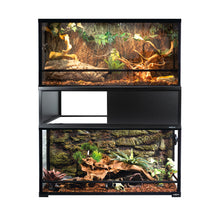 Load image into Gallery viewer, ReptiZoo Deluxe Terrarium Stacker with Front Sliding Door
