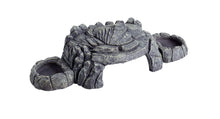 Load image into Gallery viewer, ReptiZoo Grey Rock Magnetic 3-in-1 Feeding Dishes Hideout
